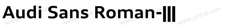 Audi Sans Roman字体转换